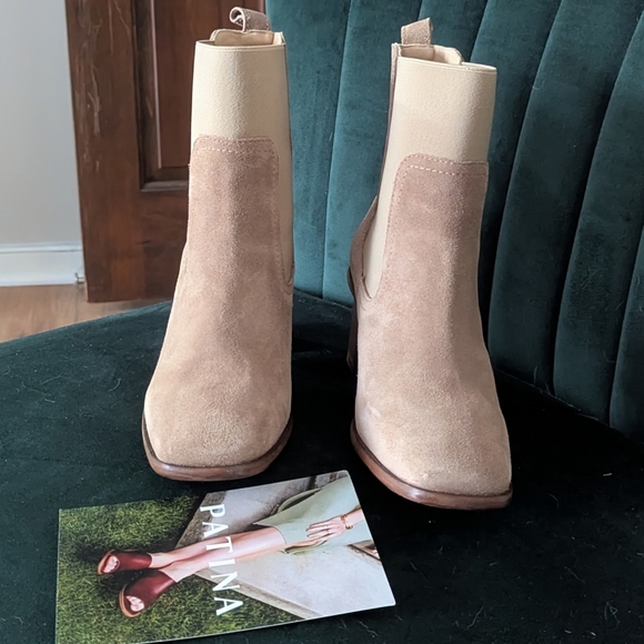 Portland leather goods Vero Chelsea boots in Taupe 7.5 - Picture 2 of 8